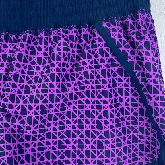 Champion Women Junior Blue and Purple Lined Running Shorts Women Junior Medium - Picture 2 of 6